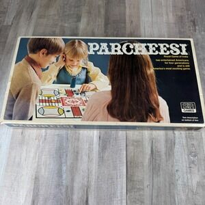Vintage 1975 Parcheesi Board Game 100% Complete